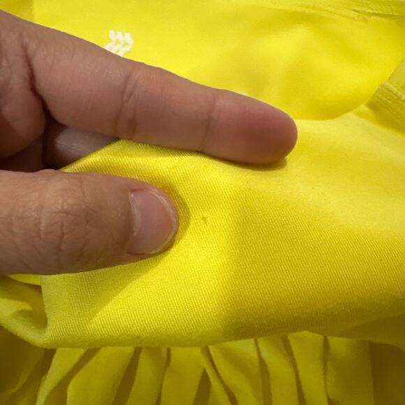 All In Motion Athletic Skort Yellow Pleated Tennis Golf Tummy Control Size XS - Picture 4 of 7